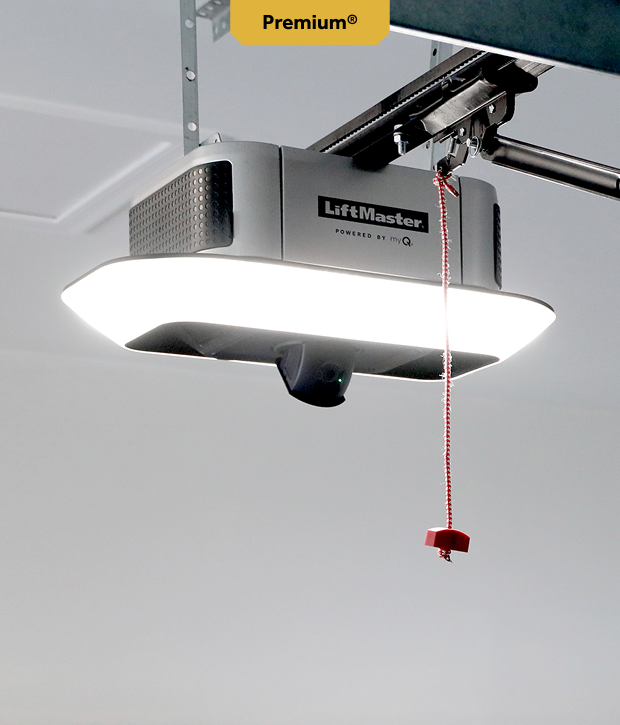 Liftmaster garage door opener with light.